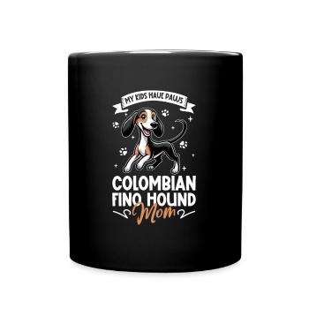 Colombian Fino Hound Mama - Tasse einfarbig - Schwarz - Vorne
