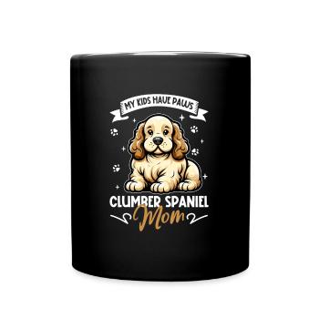 Clumber Spaniel Mom - Full Colour Mug - black - Front
