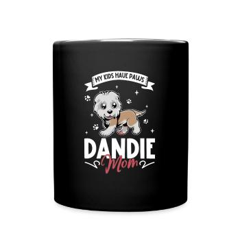 Dandie Dinmont Terrier Mom - Full Colour Mug - black - Front