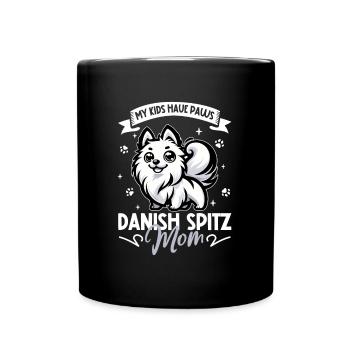 Maman Spitz danoise - Mug uni - noir - Devant