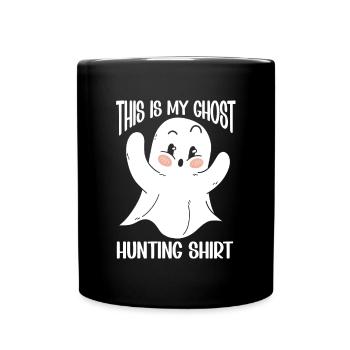C’est ma chemise de chasse aux fantômes Chasseur paranormal - Mug uni - noir - Devant