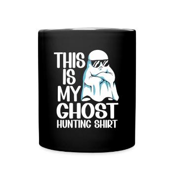 C’est ma chemise de chasse aux fantômes Chasseur paranormal - Mug uni - noir - Devant