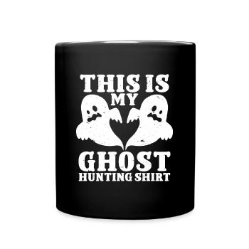 C’est ma chemise de chasse aux fantômes Chasseur paranormal - Mug uni - noir - Devant