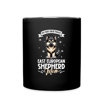 Eastern European Shepherd Mama - Full Colour Mug - black - Front