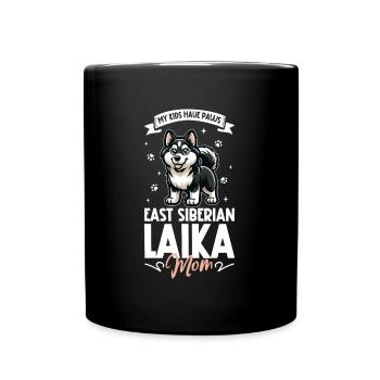 Laïka Mama de Sibérie orientale - Mug uni - noir - Devant