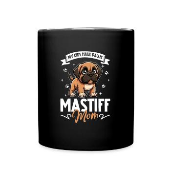 English Mastiff Mom - Full Colour Mug - black - Front