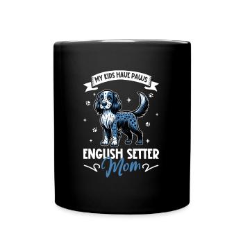 English Setter Mom - Full Colour Mug - black - Front