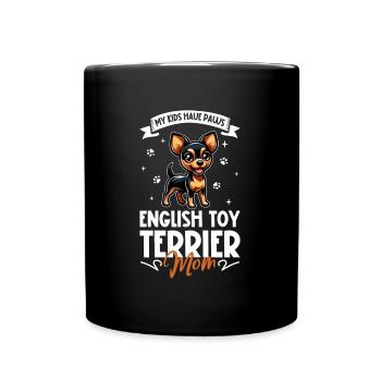 Anglais Toy Terrier Mama - Mug uni - noir - Devant