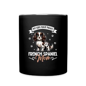 Epagneul Français Mama - Full Colour Mug - black - Front