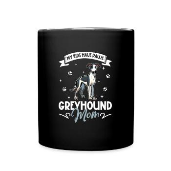 Greyhound Mama - Tasse einfarbig - Schwarz - Vorne