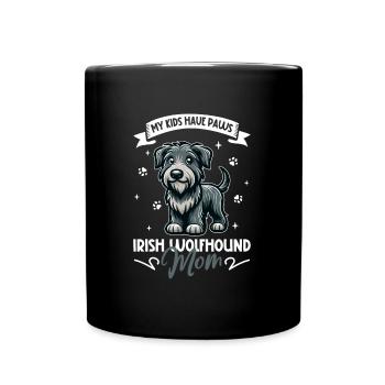 Maman Irish Wolfhound - Mug uni - noir - Devant