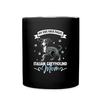 Italian Greyhound Mama - Full Colour Mug - black - Front
