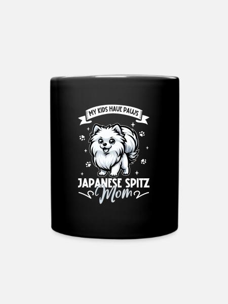 Japan Spitz Mom - Full Colour Mug - black