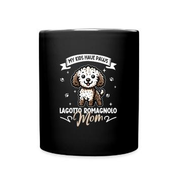 Lagotto Romagnolo Mama - Tasse einfarbig - Schwarz - Vorne