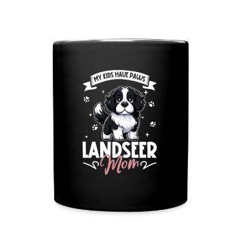 Landseer Mama - Mug uni - noir - Devant