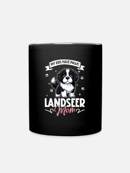 Landseer Mama - Tasse einfarbig - Schwarz
