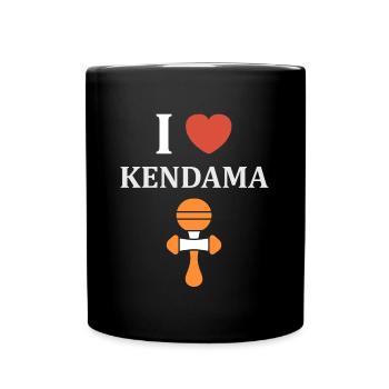 Kendama - Tasse einfarbig - Schwarz - Vorne