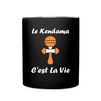 Kendama - Tasse einfarbig - Schwarz - Vorne