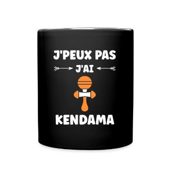 Kendama - Tasse einfarbig - Schwarz - Vorne