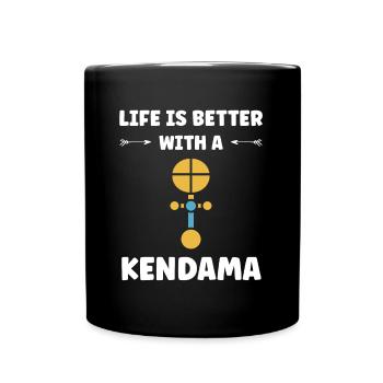 Kendama - Tasse einfarbig - Schwarz - Vorne