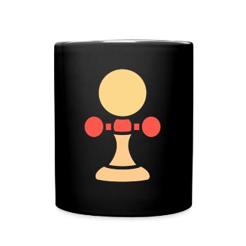 Kendama - Tasse einfarbig - Schwarz - Vorne