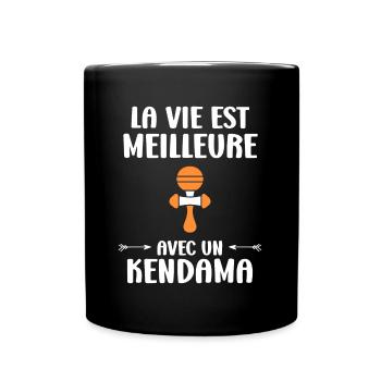 Kendama - Tasse einfarbig - Schwarz - Vorne
