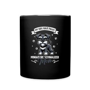 Maman Schnauzer nain - Mug uni - noir - Devant