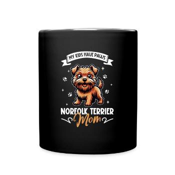 Norfolk Terrier Mom - Full Colour Mug - black - Front