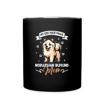 Maman boo norvégienne - Mug uni - noir - Devant