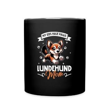 Norvégien Lundehund Mama - Mug uni - noir - Devant