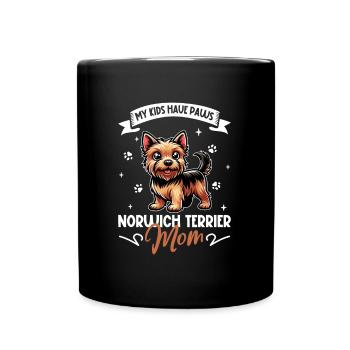 Maman Norwich Terrier - Mug uni - noir - Devant