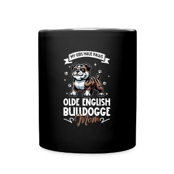 Olde English Bulldog Mom - Full Colour Mug - black - Front