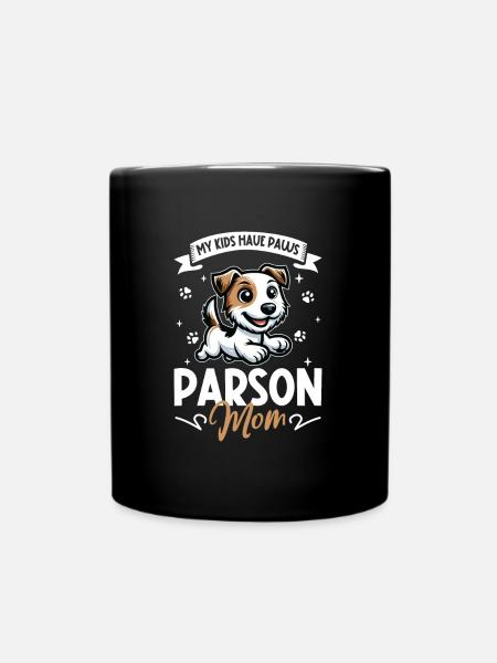 Parson Russell Terrier äiti - Yksivärinen muki - musta