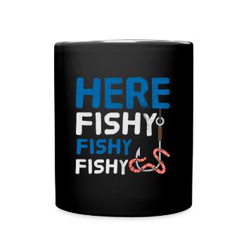 Fishing Sport Fishing Fish Fishing Hooks Fishing - Full Colour Mug - black - Front