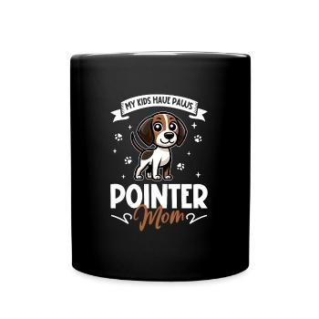 English Pointer Mama - Tasse einfarbig - Schwarz - Vorne