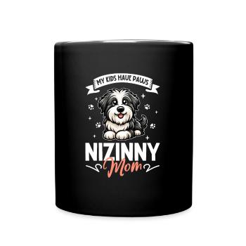 Polski Owczarek Nizinny Mama - Tasse einfarbig - Schwarz - Vorne