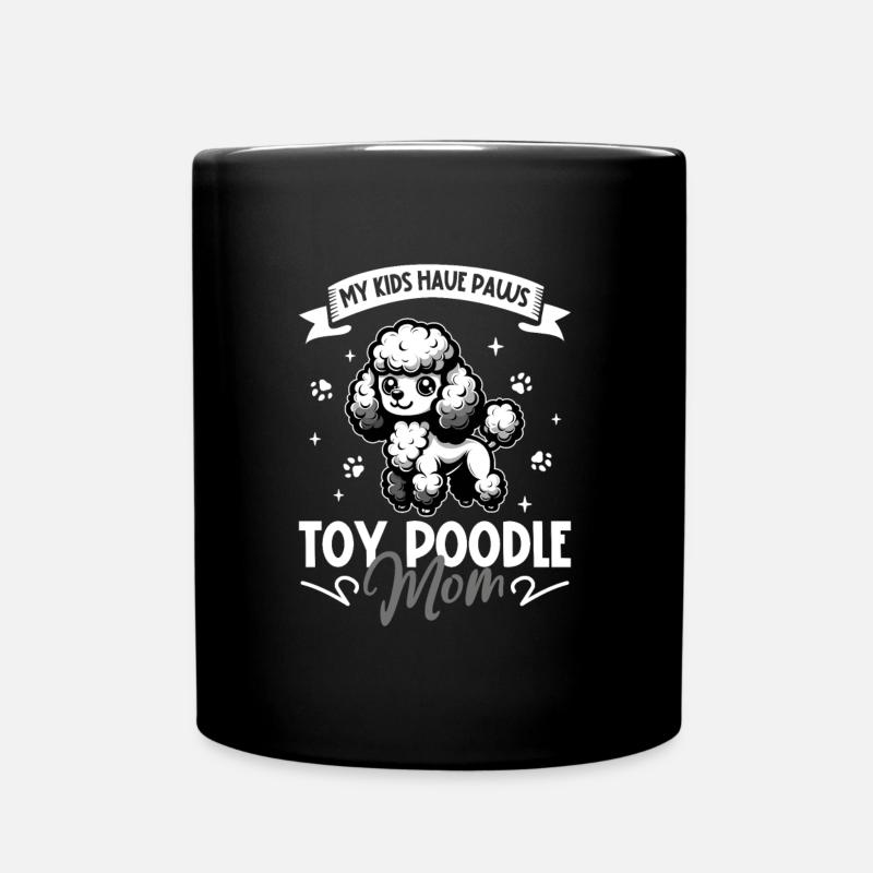 Toy-Pudel Mama - Tasse einfarbig - Schwarz