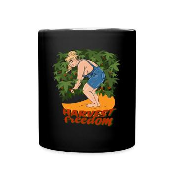 Harvest freedom - Full Colour Mug - black - Front