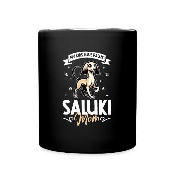 Saluki Mom - Full Colour Mug - black - Front