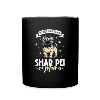 Shar-Pei Mama - Mug uni - noir - Devant