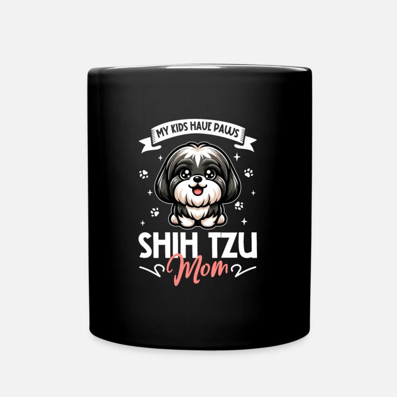 Shih Tzu Mama - Full Colour Mug - black