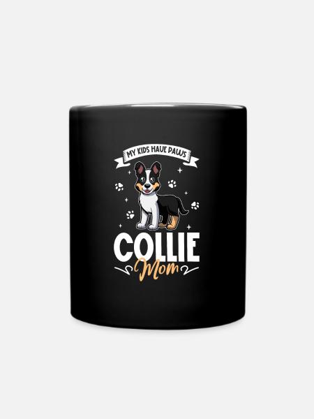 Maman colley à poil court - Mug uni - noir