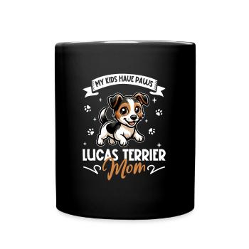 Sporting Lucas Terrier Mama - Tasse einfarbig - Schwarz - Vorne
