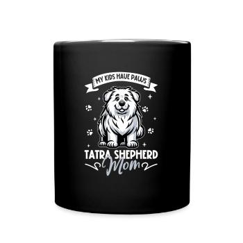 Polski Owczarek Podhalanski Mama - Tasse einfarbig - Schwarz - Vorne