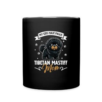 Tibetan Mastiff Mom - Full Colour Mug - black - Front