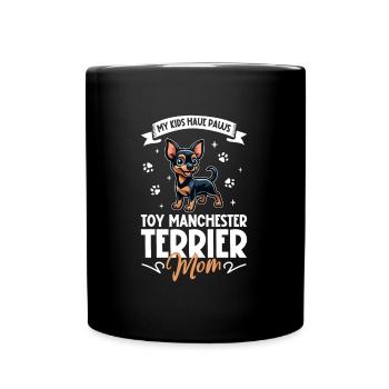 Manchester Terrier Mom - Full Colour Mug - black - Front