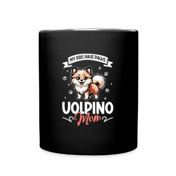 Volpino Italiano Mama - Mug uni - noir - Devant
