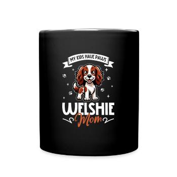 Welsh Springer Spaniel Mom - Full Colour Mug - black - Front