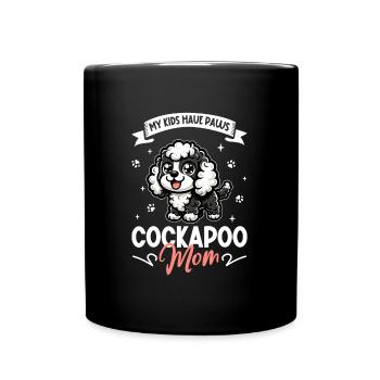 Cockapoo Mama - Tasse einfarbig - Schwarz - Vorne
