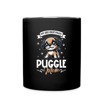 Maman Puggle - Mug uni - noir - Devant